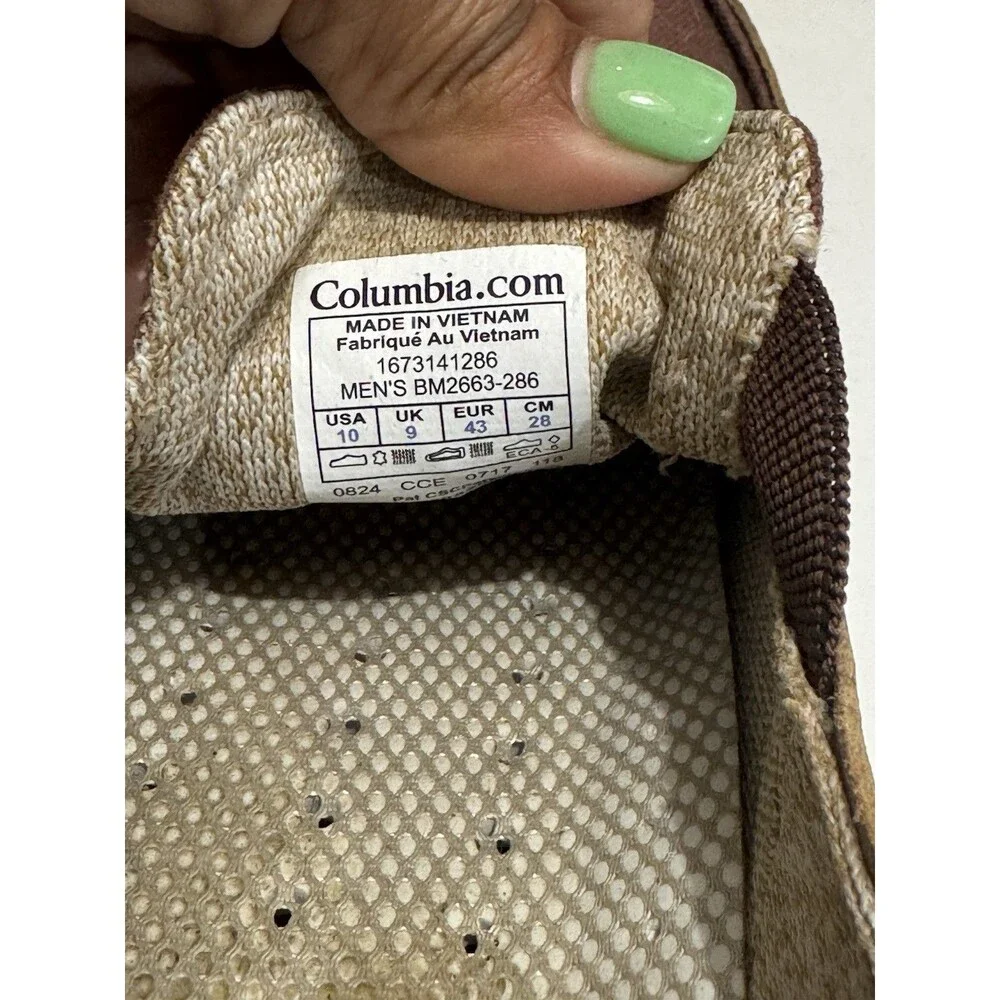 Columbia PFG Bahama Vent Relaxed Slip On Boat Shoes Men’s 12 Brown Tan Fishing..